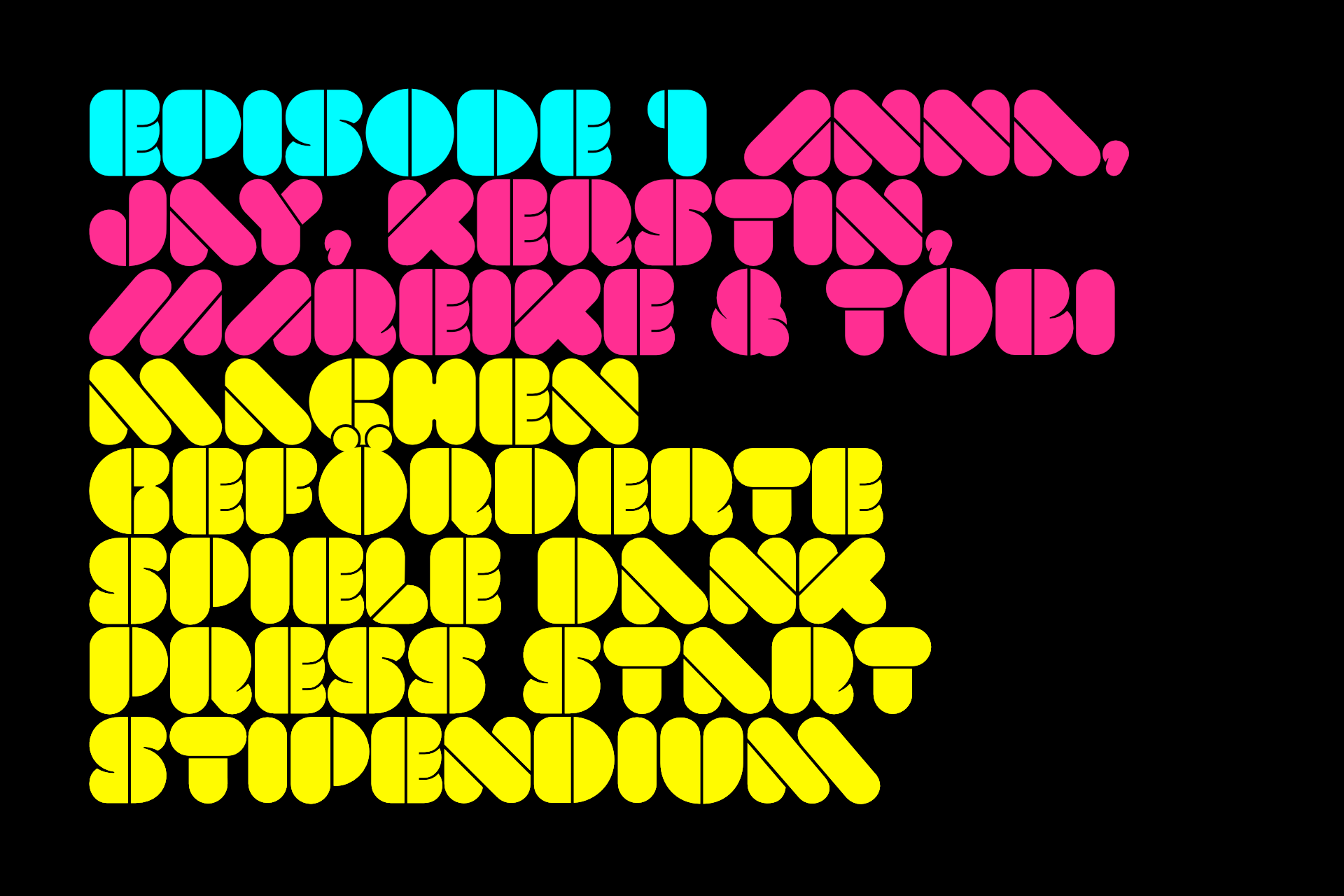 E1: Anna, Jay, Kerstin, Mareike und Tobi machen geförderte Spiele (dank Press Start)